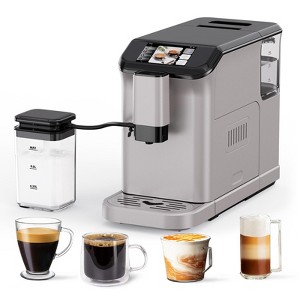 20Bar Espresso Machine - Fully Automatic Coffee Machine with Built-in Grinder and Milk Frother, 1.5L Removable Water Tank with TFT Touchscreen - 1 of 4
