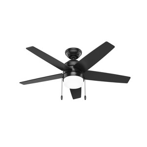 44" Bardot Ceiling Fan with Light Kit and Pull Chain (Includes LED Light Bulb) - Hunter Fan - 1 of 4