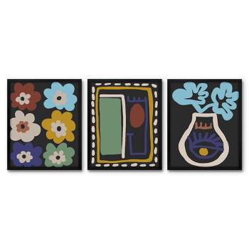 Americanflat - Abstract Wall Art Set - Garden Of Color by Miho Art Studio