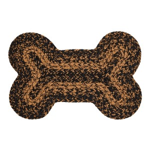 Black & Tan Indoor/Outdoor Small Bone Rug 11.5x17.5 - 1 of 4