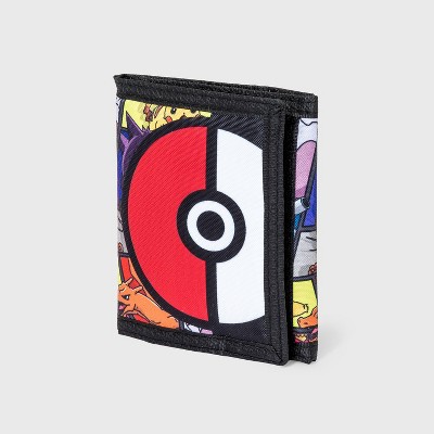 Kids' Pokemon Pika Trifold Wallet - Black