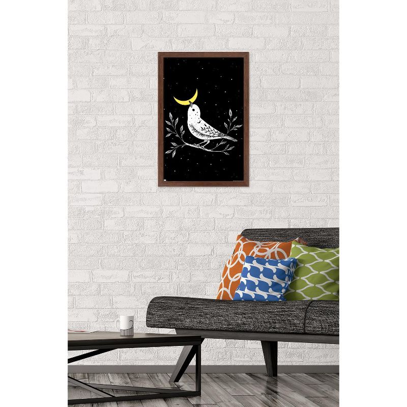 Trends International Episodic Drawing - Moon Bird Framed Wall Poster Prints, 2 of 7