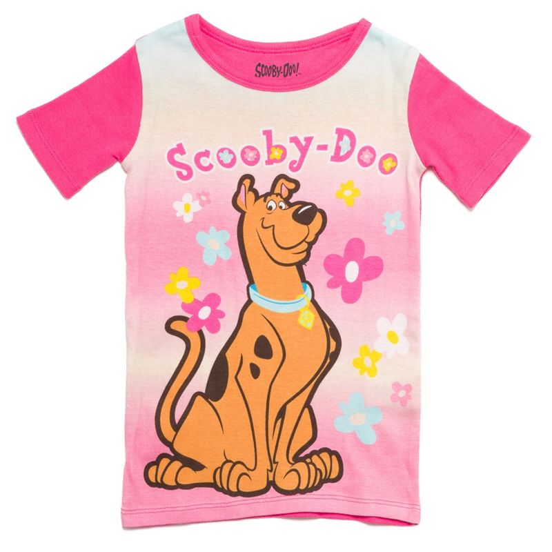 Scooby-Doo Scooby Doo Girls Pullover Pajama Shirt and Shorts Sleep Set Little Kid to Big Kid , 2 of 7
