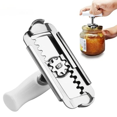LunaLulinlk1pc Stainless Steel Non-Slip Labor-Saving Cap Screwer; Can Opener