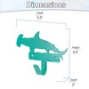 5 Star Super Deals Hammerhead Shark Coat Wall Hook - Durable Teal Metal Hanger for Ocean Themed Decor, Kids' Rooms, and Coastal Bathrooms - 3 of 3