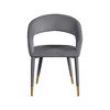 Meridian Furniture,Destiny Velvet Dining Chair - 3 of 4