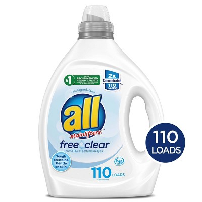 All Free Clear Liquid Concentrated Laundry Concentrated Detergent - 82.5 fl oz