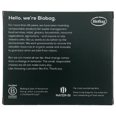 BioBag Compostable Food Trash Bags - Small - 25ct/3gal