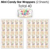 Big Dot of Happiness Holi Hai - Mini Candy Bar Wrappers, Round Candy Stickers & Circle Stickers - Festival of Colors Candy Favor Sticker Kit - 304 Pc - 3 of 4