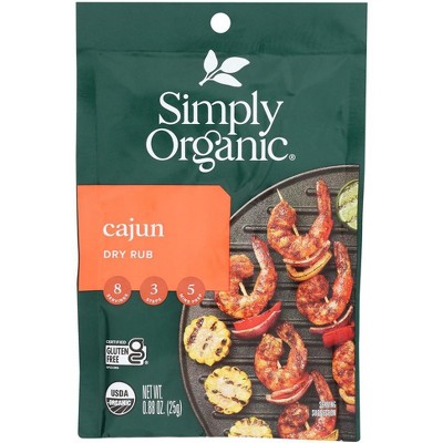 Simply Organic Cajun Dry Rub - 12 pack, 0.88 oz