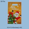 Unique Bargains Gift Wrap Paper Christmas Handbag 4-Cycle BOPP CPP PE Colorful 6.50"x10.43" 50 Pcs - 3 of 4