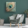 Canvas Wall Art - Sasha 'Peacock Impasto IV' Wall Art for Living Room, Bedroom, or Office Décor by Trademark Fine Art - 24 x 24 Inches - 4 of 4