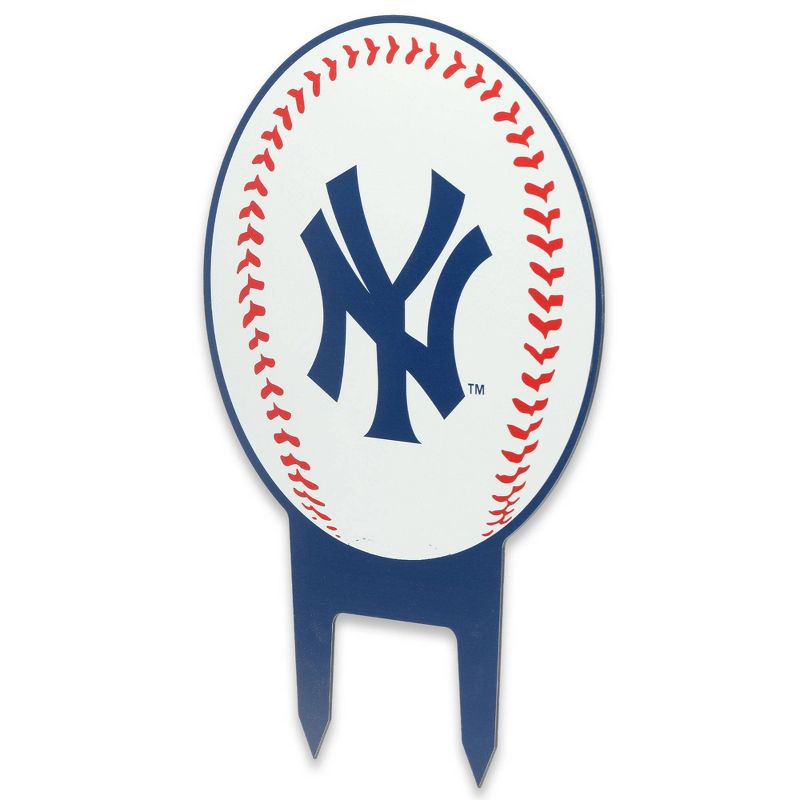 MLB New York Yankees Baseball Metal Yard Stake, 2 of 5
