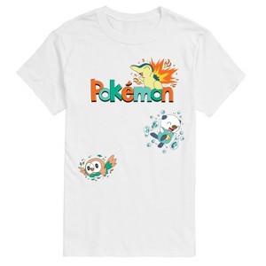 Men's - Pokémon - Cyndaquil, Oshawott, Rowlet Short Sleeve Graphic T-Shirt - 1 of 4
