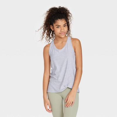 Girls' Studio Tank Top - All In Motion™ Light Gray XS