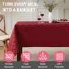 HLC.ME Modena Jacquard Fabric Lattice Tablecloth, Water, Fade, Wrinkle and Stain Resistant Table Cloth - 3 of 4
