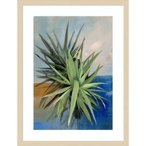 Amanti Art Study in Orange And Blue 1 by Elan Studios Wood Framed Wall Art Print - 1 of 4