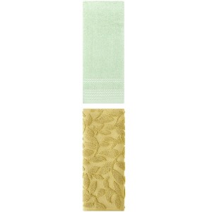 REGALWOVEN Absorbent Quick Drying Bathroom Hand Towels 14" x 30" 2 Pcs - 1 of 4
