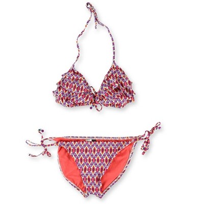 Kenneth Cole Womens Triangle Cora Side Tie 2 Piece Bikini