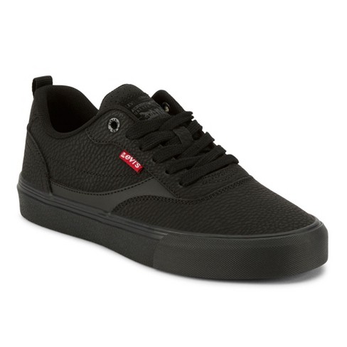 Levi's Womens Naya Lux Sporty Fashion Skate Sneaker Shoe, Black/black, Size   : Target