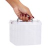 Juvale 3 Tier Stackable Storage Containers with Adjustable Compartments for Beads, Sewing Accessories, Arts and Crafts Supplies (6 x 6 x 5 In) - 4 of 4