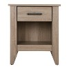 HomeStock Sandle Wood Nightstand 24x21x18 Warm Compact Bedside Table with Modern Finish, Durable Build and Convenient Storage - 3 of 4