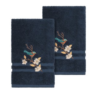 Linum Home Textiles 100% Turkish Cotton SPRING TIME Embellished Towel Set - 1 of 2