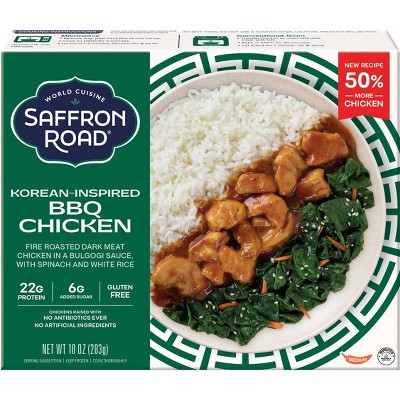 Saffron Road Gluten Free Frozen Korean Roasted Chicken - 10oz