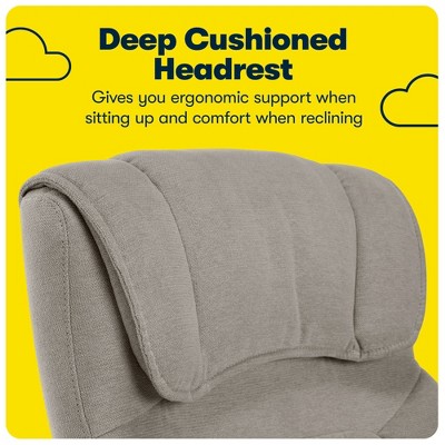 Gray High-Back Ergonomic Executive Office Chair with Lumbar Support