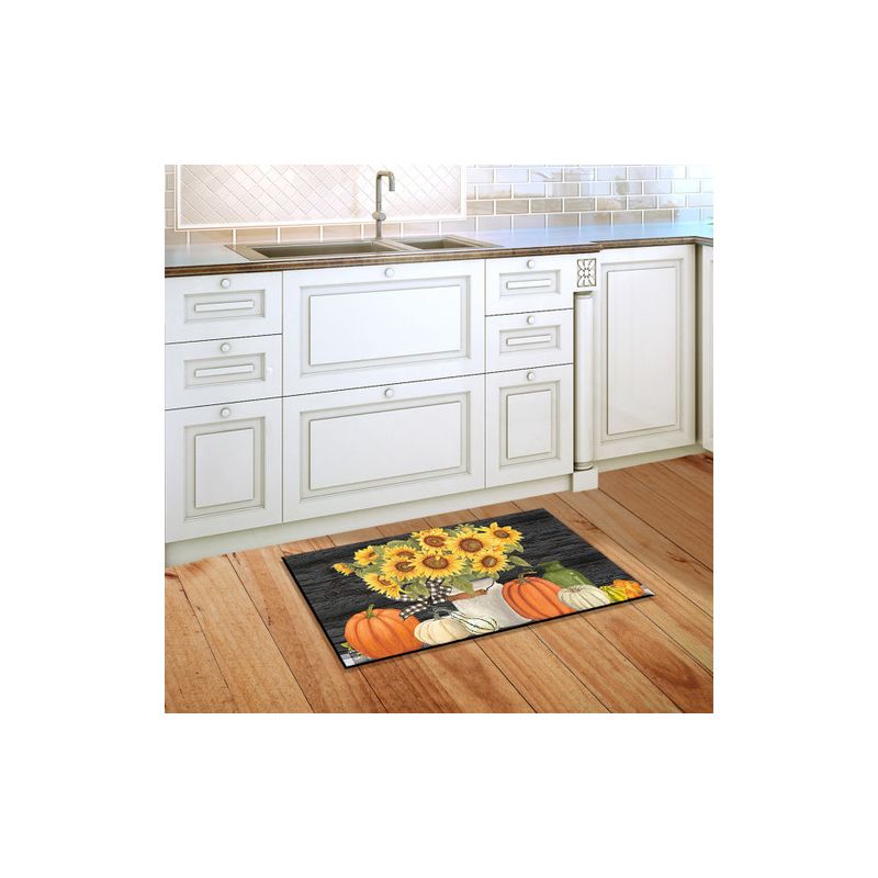 Fall's Glory Floral Doormat Sunflowers Indoor Outdoor 30" x 18" Briarwood Lane, 4 of 5