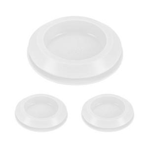 Unique Bargains Silicone Waterproof Durable Shock Absorption Mechanical Fasteners White - 1 of 4