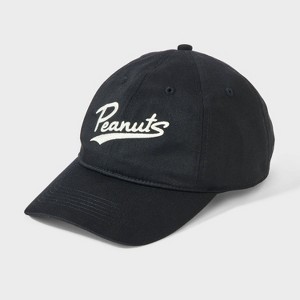 Women's Peanuts Baseball Graphic Hat - Black - 1 of 4