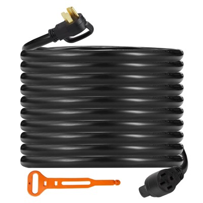 RV Extension Cord 50 Amp -  Outdoor with Grip Handle, 6/3+8/1 Gauge STW 4 Prong RV Power Cord Waterproof, NEMA 14-50P to 14-50R