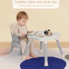 Kinder King 8 in 1 Baby High Chair, Coverts to Dining Booster Seat, Removable Tray & Double Seat Cover, Easy to Wipe - 3 of 4