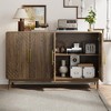 55.12" Sideboard Buffet Cabinet With Storage ,Carved 4 Door Sideboard,Multifunctional Accent Cabinet - 2 of 4