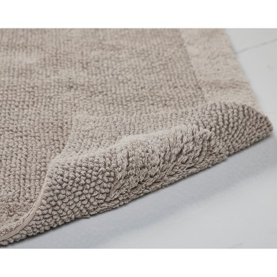 Edge Beige Cotton Tufted Reversible Bath Rug Set 17" x 24"