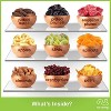 Nut Cravings Dried Fruit & Nuts Gift Basket in Reusable Wooden Apple Tray + Green Ribbon (9 Assortments) - 4 of 4