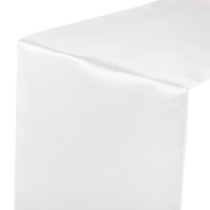 Unique Bargains Wedding Banquet Satin Smooth Soft Shiny Table Runner 12 x 108 Inch 10 Pcs - 1 of 4