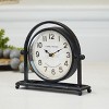 VIP Metal 9 in. White Traditional Table Clock - 2 of 4
