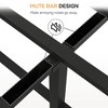 Queen Platform Bed Frame, Metal Bed Frame with Rattan Headboard and Footboard, Noise Free Queen Size Bed Frame, No Box Spring Needed - 4 of 4