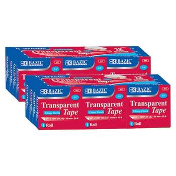 BAZIC Products Tape Refill, Transparent Tape, 3/4" x 1296", 12 Per Pack, 2 Packs