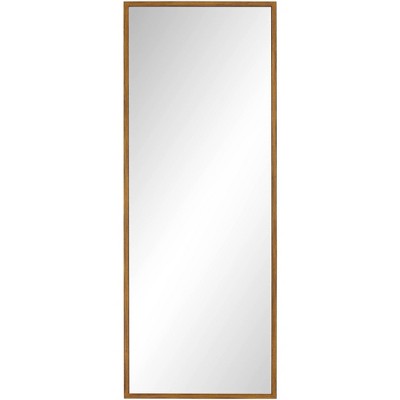Noble Park Eton Antique Gold 18" x 47" Rectangular Framed Wall Mirror