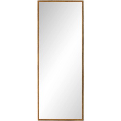 Noble Park Eton Antique Gold 18" x 47" Rectangular Framed Wall Mirror