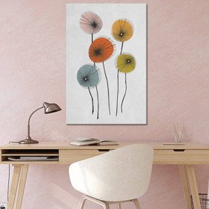 iCanvas Colored Poppies by Angel Estevez Canvas Print Wall Art - 1 of 3