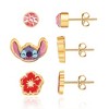 Disney Lilo & Stitch Girls Stud Earrings - Set of 3, Officially Licensed - image 3 of 4