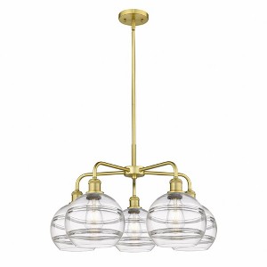 Rochester - 5 Light Stem Hung Chandelier In Industrial Style-15.38 Inches Tall and 26 Inches Wide - 1 of 1