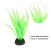 Unique Bargains Aquarium Plastic Plants for Fish Tank Landscape Decoration Green 3.54" 20 Pcs - 3 of 4