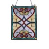 Chloe Lighting Anna Tiffany-Style Victorian Design Window Panel 18" X 25" - 2 of 3