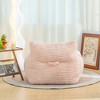 Lyngins Oversized Bean Bag Chair with Armrests, Corduroy Lazy Chair, Ergonomic Accent Chair, Floor Sofa Chair, Cozy Fluffy Single Cloud Mini Couch - 2 of 4