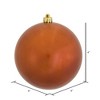 Vickerman Burnished Orange Ball Ornament - 2 of 4